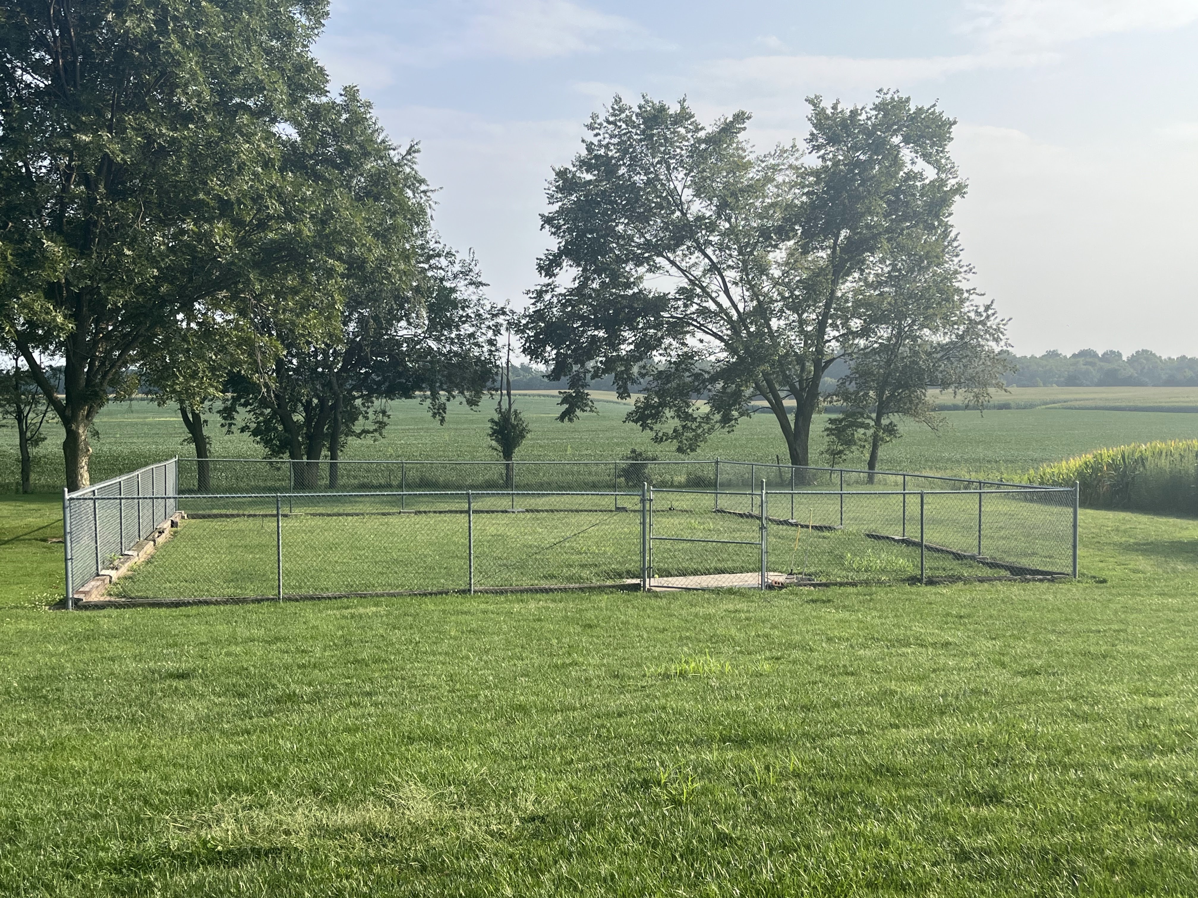 fenced in Play Area
